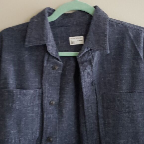 CLUB Monaco Denim Like Button Down - Picture 2 of 5